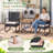 Anila 3 Pieces Patio Furniture Set Rocking Chairs Bistro Sets Outdoor Conversation Sets With Coffee Table-1608326301