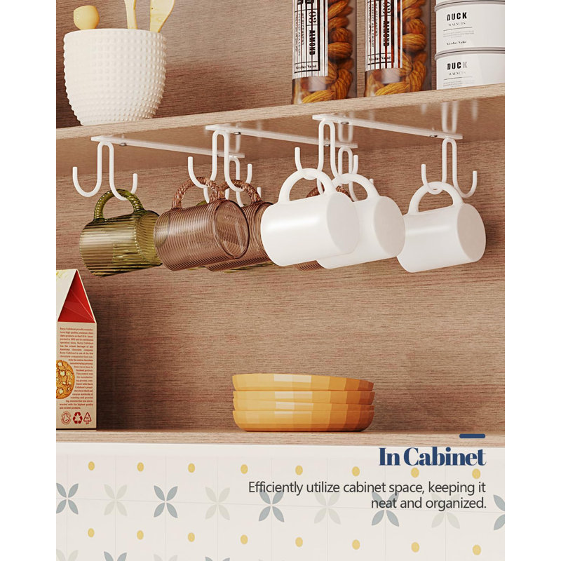 Elle Organizer Hooks, White