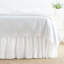 Savannah Linen Gauze White Bed Skirt-31537070
