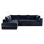 Canapé modulaire en velours chenille 122 po Marcel Mystic-121522684