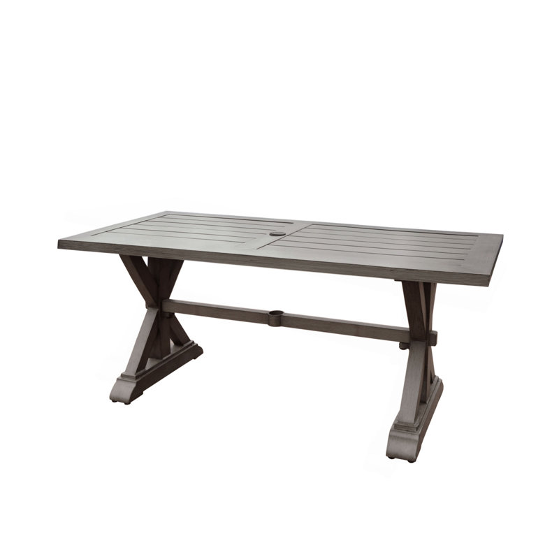 Modern Outdoor Aluminum Dining Table