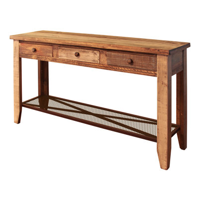Antique Multicolor 55'' Console Table