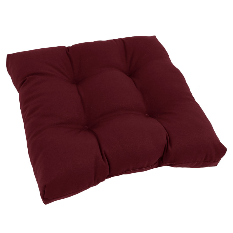 Outdoor 5'' Seat Cushion, Burgundy
