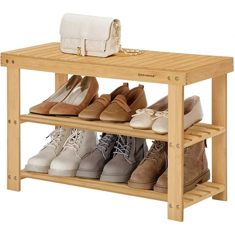 Banc de rangement pour chaussures 2 niveaux