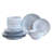 12 Piece Stoneware Dinnerware Set - Service for 4