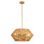 Lustre tambour en rotin tissé à la main à 5 lumières à intensité variable pour îlot de cuisine-696069345
