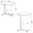 Westpark Pneumatic Adjustable C-Shape Side Table with Casters Mango-1888307763