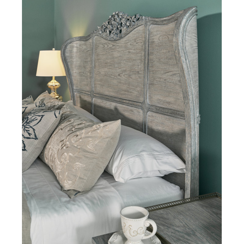 Arlingham Solid Wood Wingback Bed