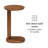 Veta Solid Wood C-Shaped End Table-1916876920