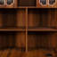 Bureau d'ordinateur d'angle en L pour bureau à domicile ou bureau d'étude, table d'étude de style moderne avec tiroirs, bibliothèque et huche, conception en L 2 en 1, grand espace de travail-1668107307