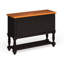 Black And Antique Oak Country Style 1pc Server Solid wood Turned Leg Design Dining Room Furniture