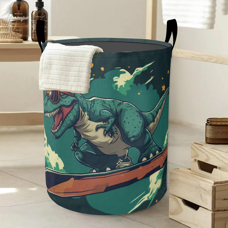 Mignon panier à linge Tyrannosaurus Rex - Grand panier à linge pliable et portable