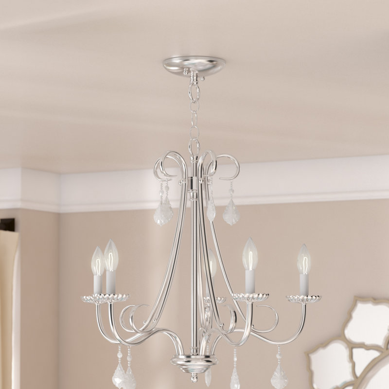 Blaney Candle Style Classic / Traditional Chandelier, English Bronze, 22.25"H x 24.75"W x 24.75"D