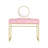 Coleen Pink & Gold Finish Vanity Desk W/Mirror & Jewelry Tray