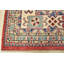 Tapis rouge en laine noué à la main de conception unique 9 pi 1 po x 12 pi 1 po