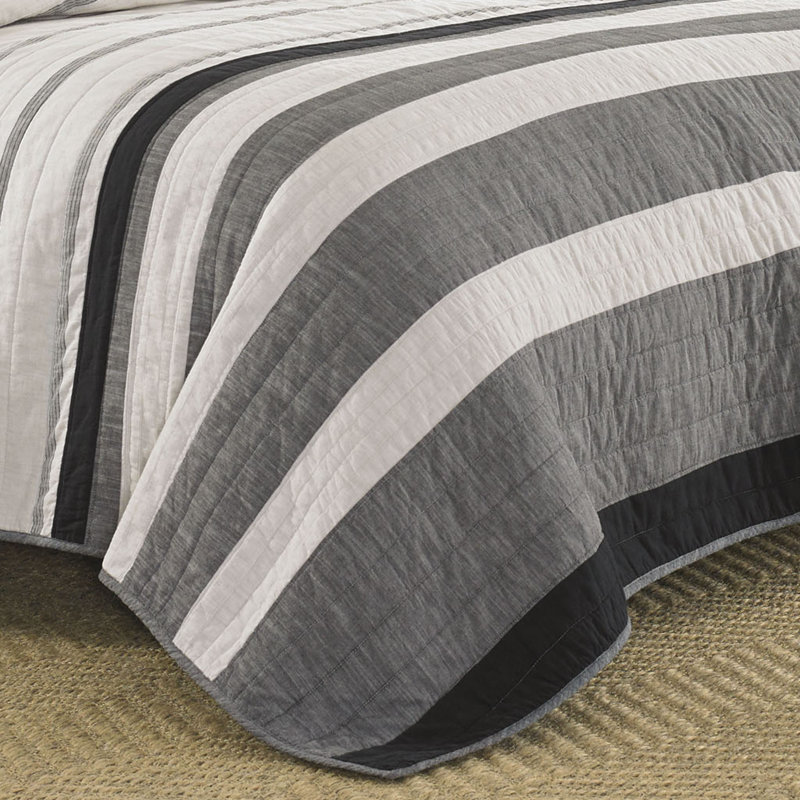 Courtepointe réversible en coton Nautica Kelsall, Courtepointe simple