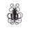 Wood Bead Wall Sconce