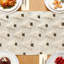 Chemin de table de Noël 13 x 72 pouces doux peluche fausse fourrure jacquard beige arbre de Noël décorations de Noël hiver vacances chemin de table de Noël pour la cuisine de la maison salle à manger décor