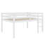 Structure de lit double, lit mezzanine compact en bois d'hévéa avec marches pour un accès facile-1956939202