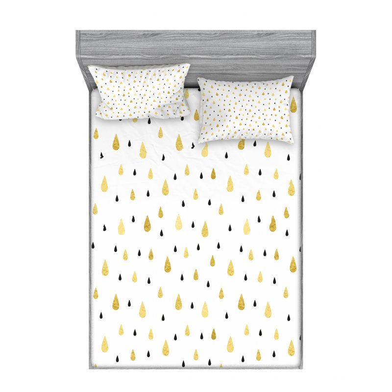 Microfiber Sheet Set, Queen Sheet Set with Fitted Sheet