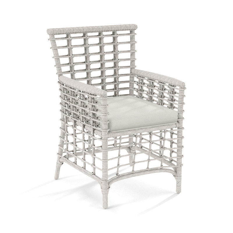Bridgehampton Arm Chair, Basic Grey, Brass