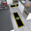 Tapis antidérapant à bordure logo US Army pour chambre à coucher, cuisine, noir / jaune-475610887