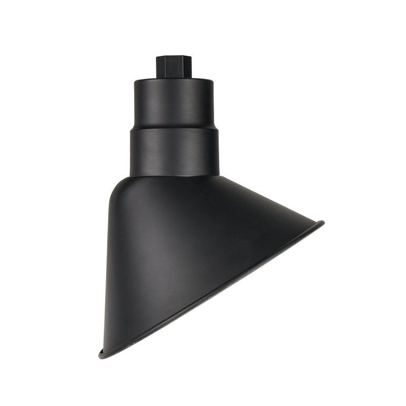 1 lumière 10 po Store d'angle noir satiné, H 11 po x l 10 po x P 10 po