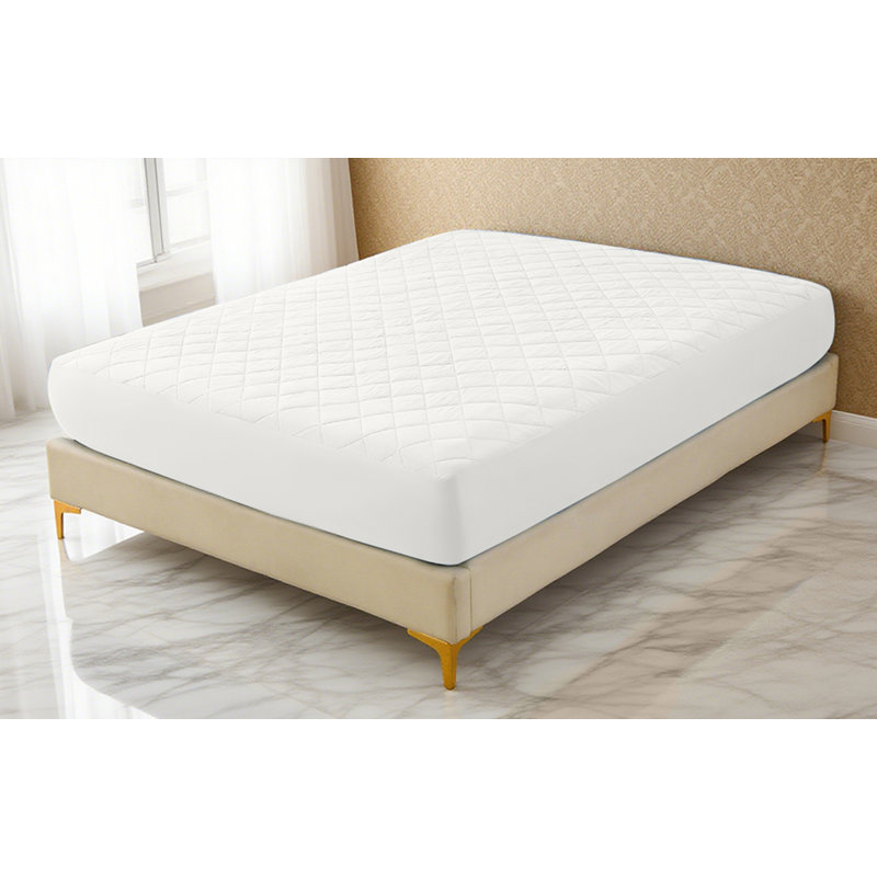 Waterproof And Thick Mattress Protective Pad - Breathable And Dustproof Fit Bed Sheet Design Skin Friendly Bed Cover Suitable For Home Dormitory And Hotel Use