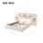 Queen Size Upholstered Platform Bed with Built-in Pillows, Side Storage Shelves, Power Outlets & USB Ports, Beige-1232384454-1232384459