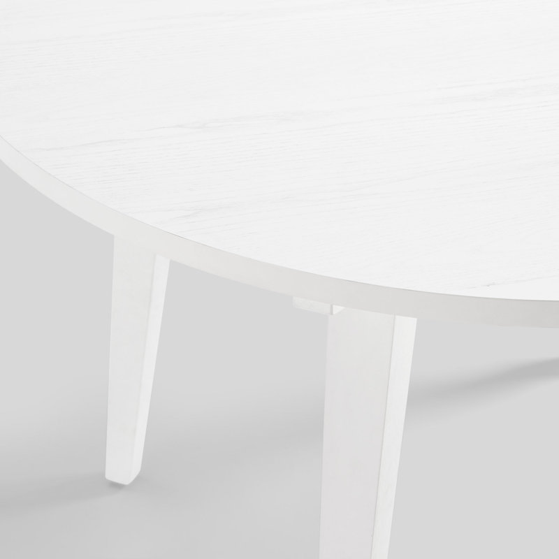 Glendo Round Dining Table, White