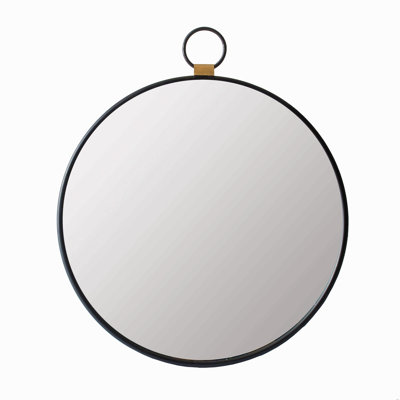 24" X 27" Black Frame Mirror - Contemporary Accent Piece For Living Room, Bedroom, Foyer, Entryway, Enhances Room With Reflective Natural Wall Entryway Modern Minimalist Design, Reflects To Brighten