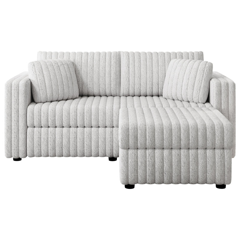 Gris 75,6 "modulaire 2 avec élévateur hydraulique. Incroyablement relaxant pour la chambre à coucher. Combiner, diverses fonctionnalités disponibles étonnamment espaces de vie.