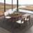 5-Piece Wood Dining Set with Upholstered Chairs-1253638770-1165014203