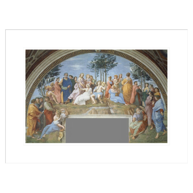 Parnassus par Raphael - estampe numérique encadrée, H 16,29 po x l 21,75 po
