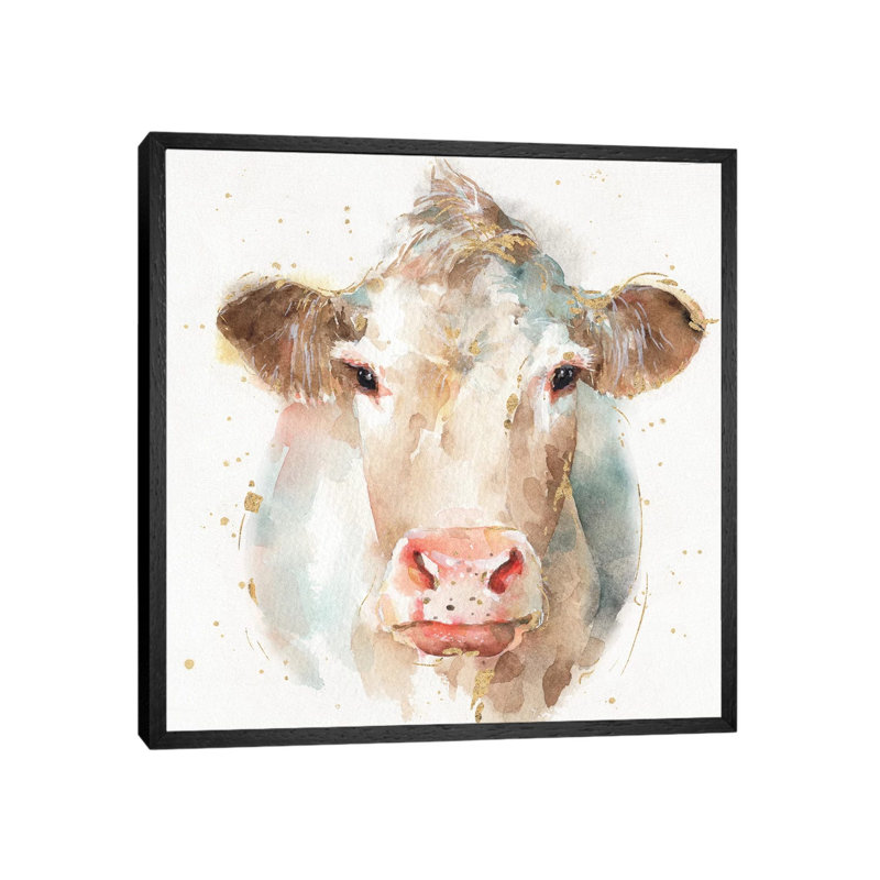 Farm Friends II by Lisa Audit - Painting on Canvas, 66.04 cm H x 66.04 cm W, Black Framed, Black Framed