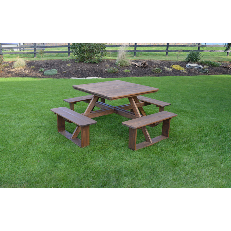Table de pique-nique Law-Simmonds, Teinte tilleul, L 75 po x l 75 po x H 30 po, Non