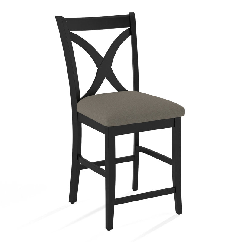 Tabouret de bar et de comptoir Hues, Performance du sucre gris; 0863-84, Finition noire