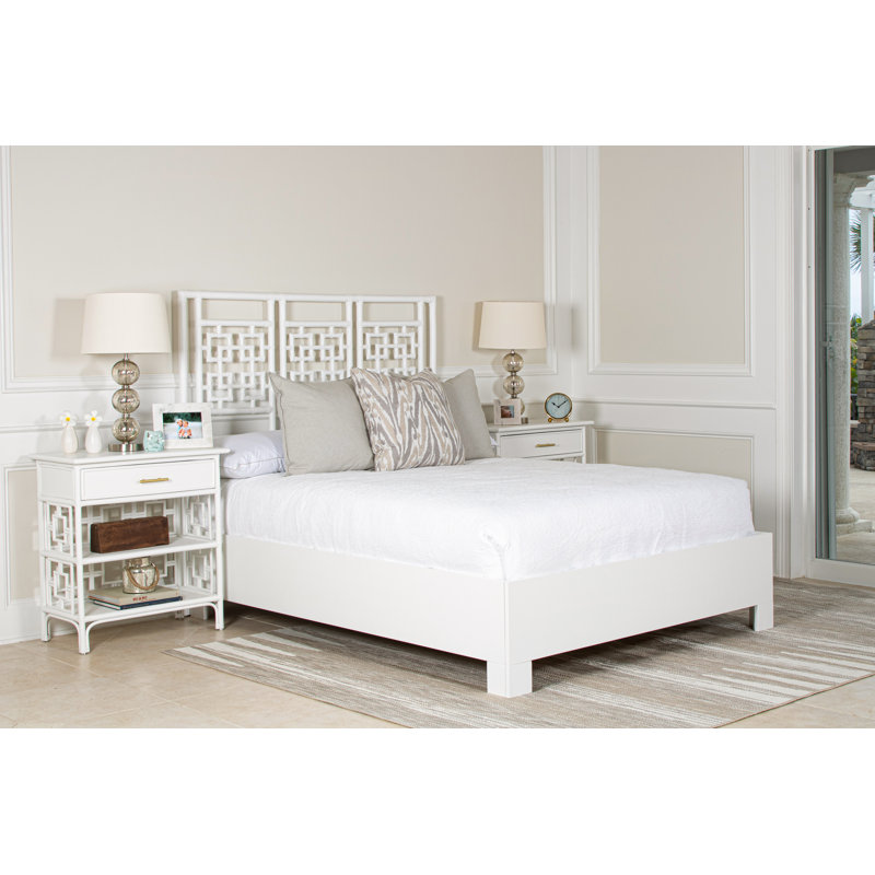 Palm Springs Low Profile Standard Bed, Queen, White