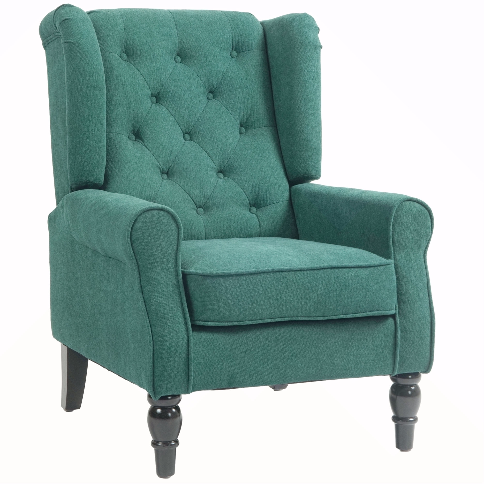 Red Barrel Studio® HOMCOM Button-Tufted Accent Chair With High Wingback ...