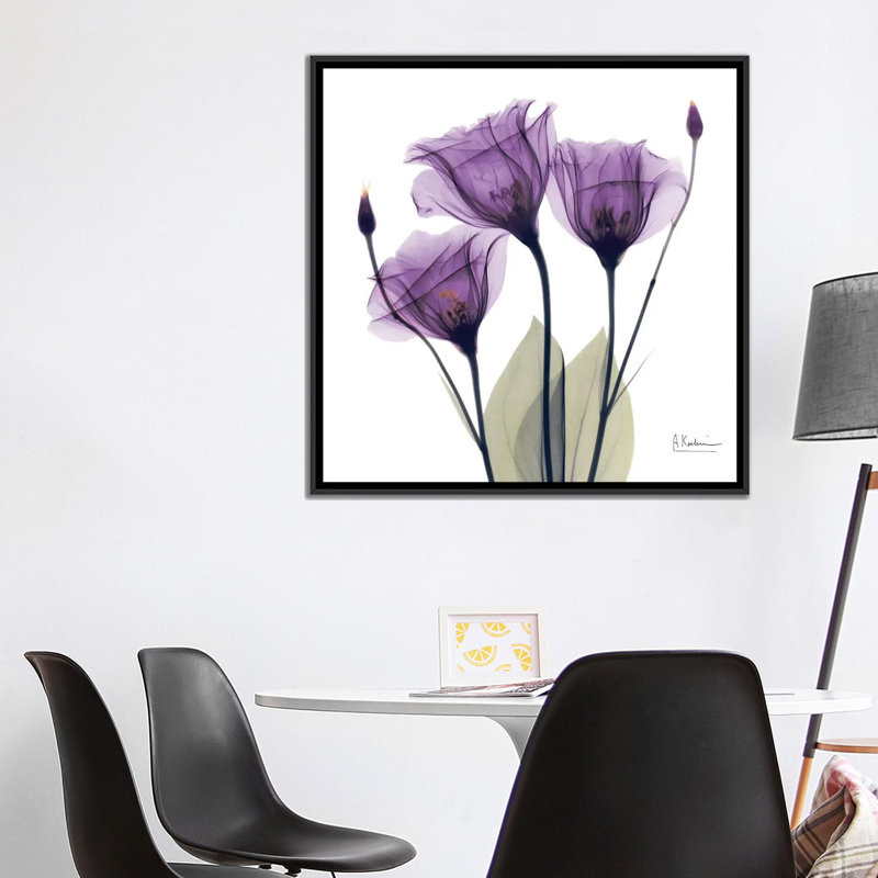 «Gentian Hope», impression sur toile, H 12 po x l 12 po x P 1,5 po, Pas de tapis, Toile avec cadre doré
