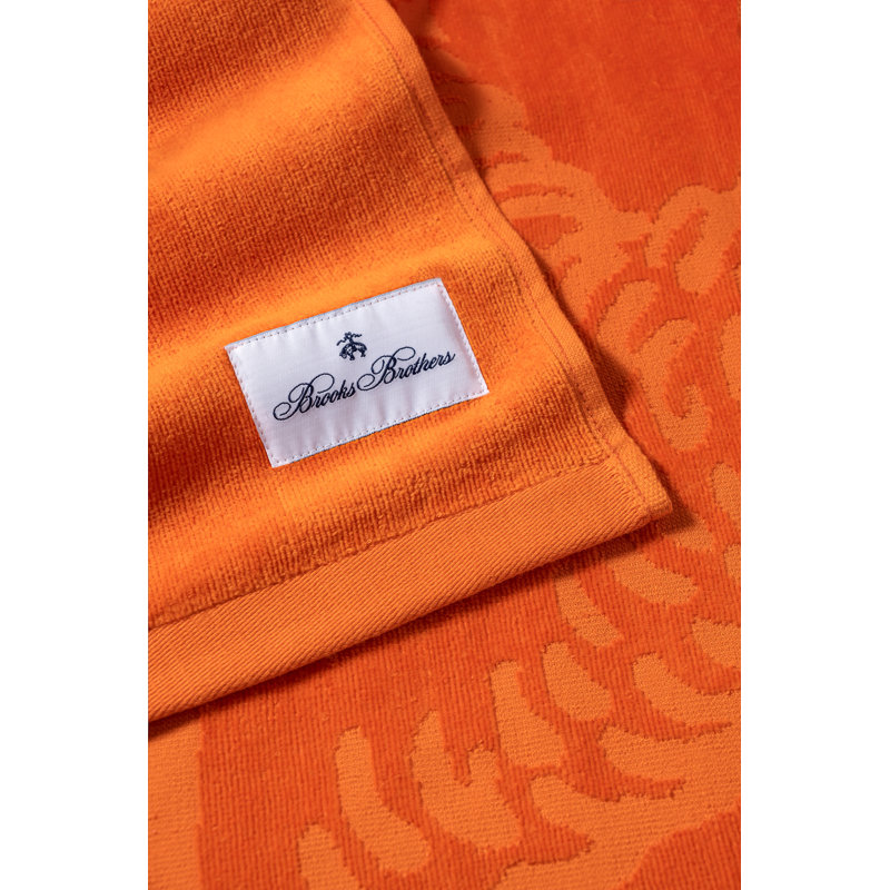 Orange Turkish Cotton Quick Dry Beach Towel