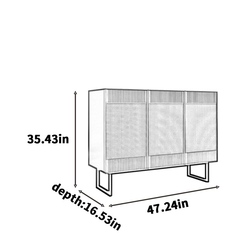 Armoire de rangement en bois massif 12 paires Vine
