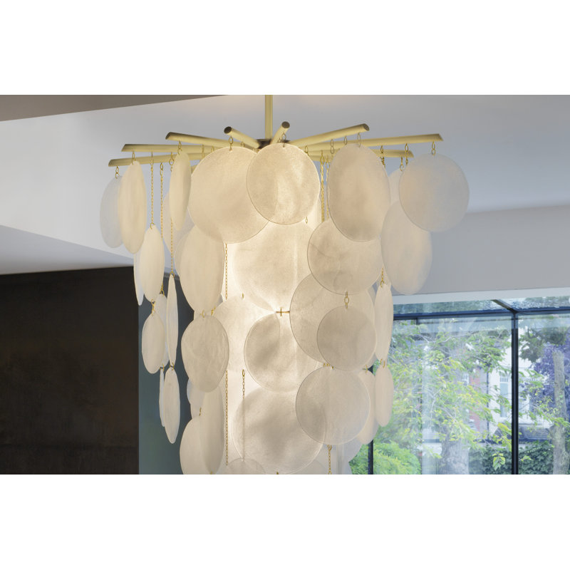 Nimbus 16 - Light Chandelier, Satin Brass