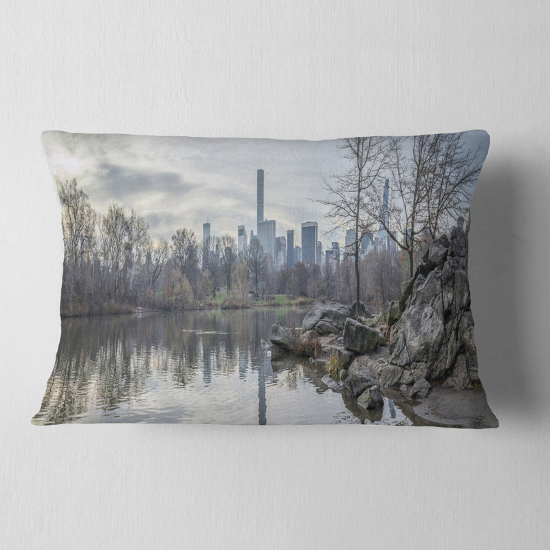 Coussin lombaire paysage imprimé Central Park NYC