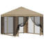 vidaXL Garden gazebo Polyester and Steel Outdoor Gazebo Canopy Summer Pavilion-126787543