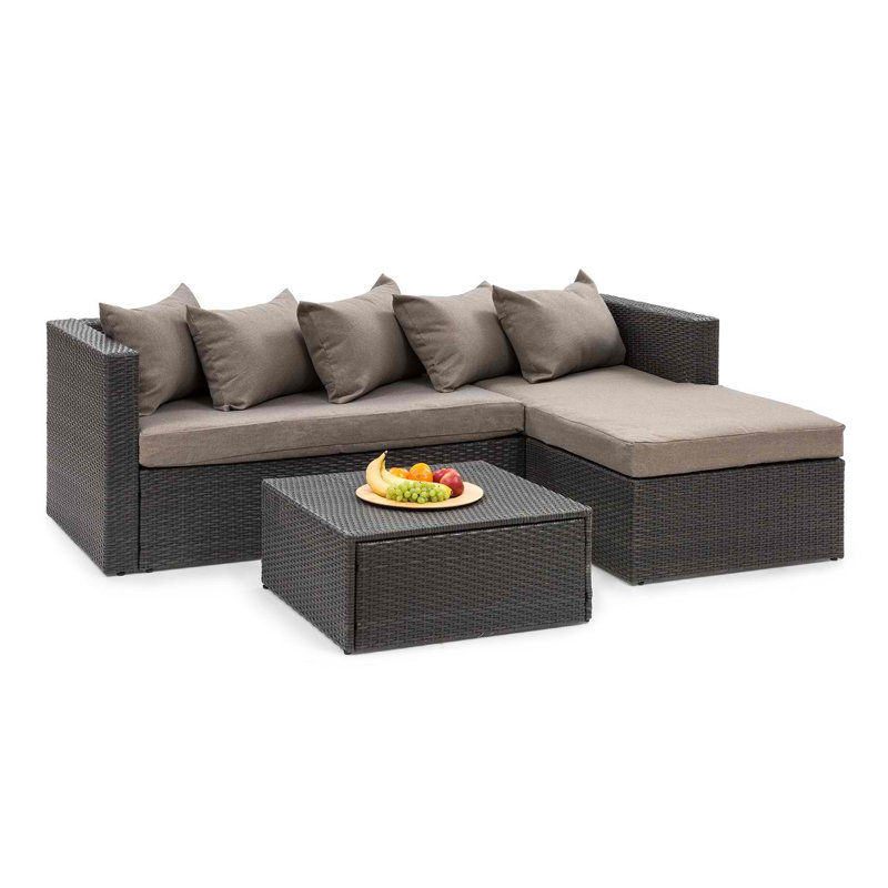 Blumfeldt 5 Seater Rattan Sofa Set