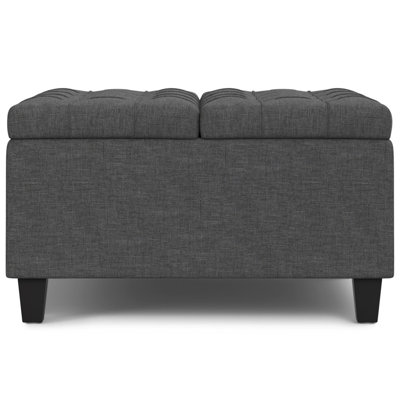 Harrison Small Square Coffee Table Storage Ottoman