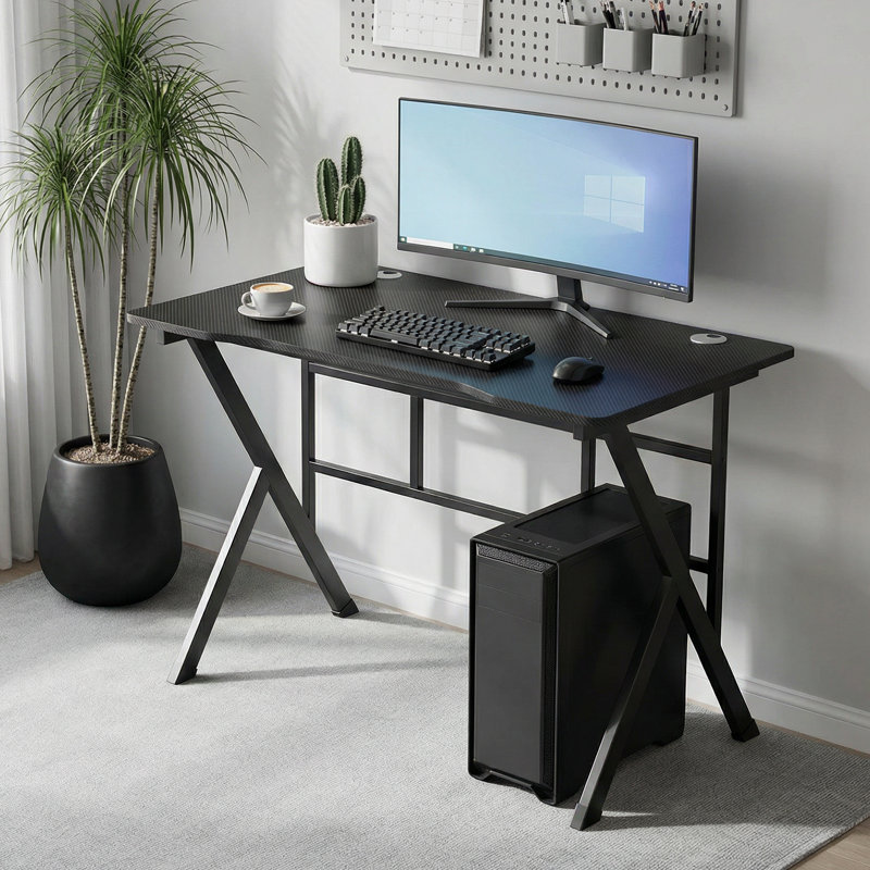 39,5 "Bureau d'ordinateur Bureau de jeu de table de travail de style simple et moderne pour la chambre à coucher