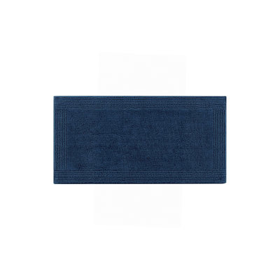 1 PCS 100% Cotton Tufted 3000 GSM Reversible Bath Rug Navy