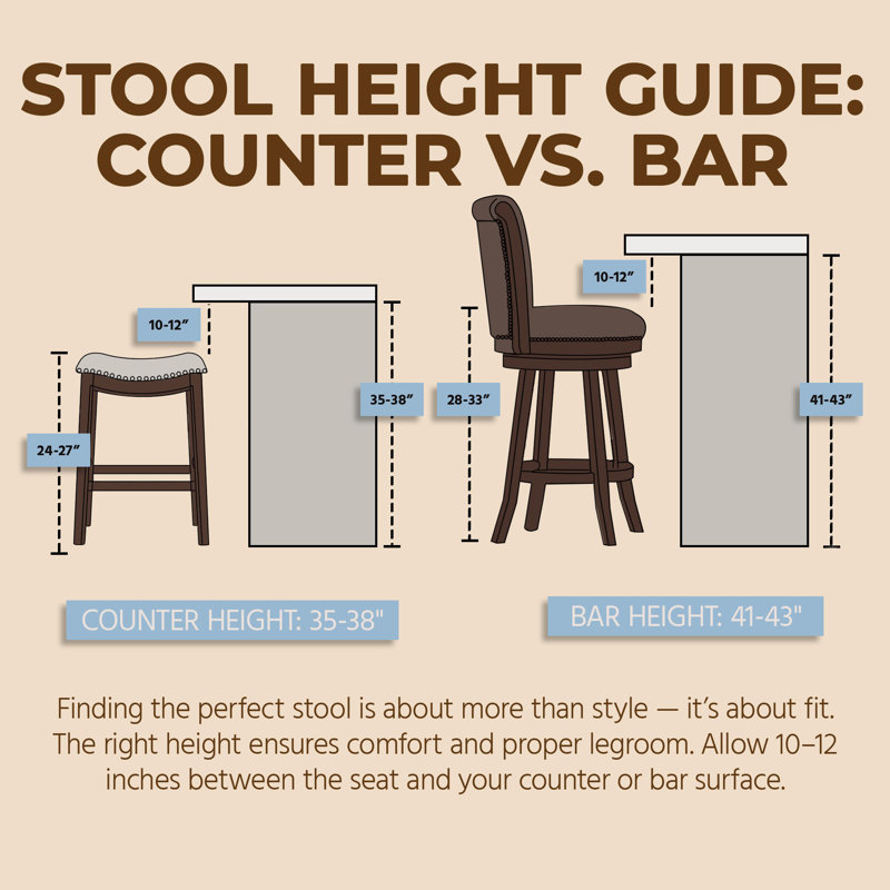 ROME + OAK Parker Backless Kitchen Counter Stool, Oak, Grey Upholstery, Gray/Oak